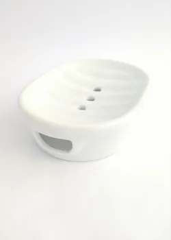 Soap dish white porcelain drain
Soap dish white porcelain drain