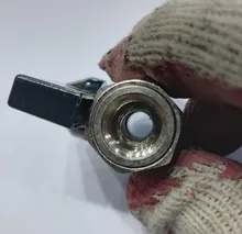 Miniválvula de bola de latón, compresor de aire macho a hembra, 1/8 ,1/4 ,3/8 , 1/2,1 unidad