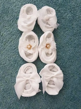 BalleenShiny-3 pares de calcetines para bebé y niñas, princesa lazo flor, cortos, de algodón suave, para regalo, gran oferta