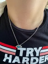 SINLEERY-colgante de ojo de diamante de imitación azul para mujer, gargantilla de Color plateado XL656 SSG, amuleto de la suerte, pavo azul malvado