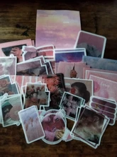 Lote de 40 unidades de pegatinas de papelería para la vida, decoración, álbum, diario, Scrapbooking, pegatinas, Collage, diario