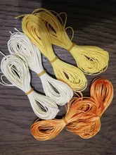 Cordón de algodón encerado de colores, cuerda de rosca encerada de 10 yardas, 1mm, para fabricación de joyas, pulsera Shamballa