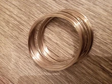 Memoria de alambre brazaletes de cuentas de acero componentes redondo color plata 5,5 cm(2 1/8 ) Dia, 50 Loops