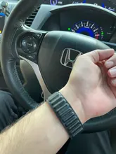 Correa de cuero para Apple watch, correa de 44mm, 40mm, 38mm, 42mm, 1:1, Original, con lazo magnético, iWatch seires 5 4 SE 6