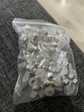 Cadena de cuentas CCB para gafas, 50 Uds., retenedor de gafas, cuerda, soporte de cordón para gafas de sol, conector de Lazo de cinta, anillo para gafas