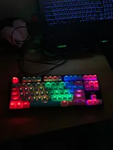 Mechanical-Keyboard Keycap Cherry Ikbc Universal Backlight PBT Column Miami for Double-Color