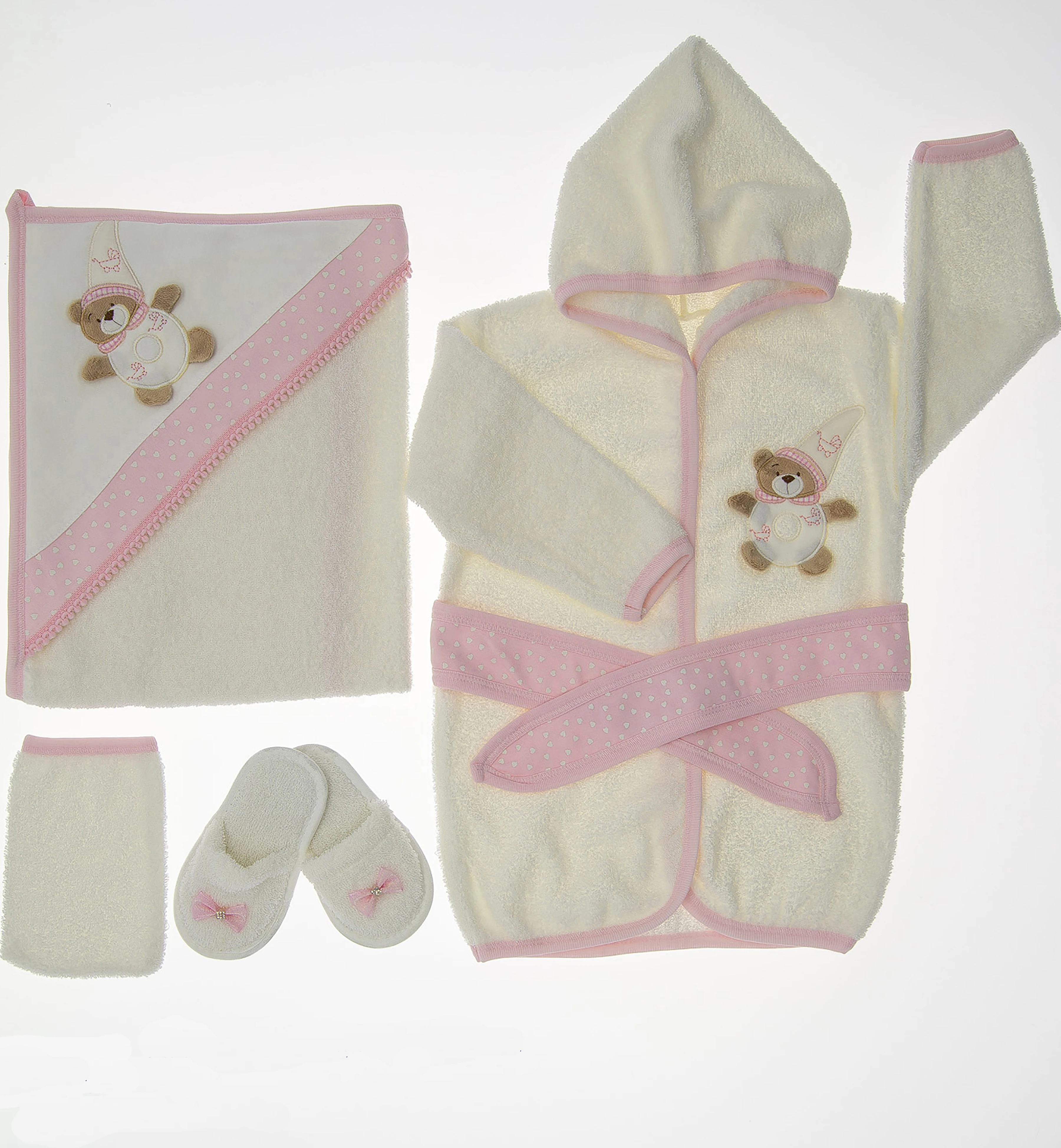 Baby Bathrobe Hooded Towel Set Newborn Toddler 100% Cotton Bathtime Gift Bundle 5 Pieces 0 – 24 Month Bath Robe For Boys Girls
Baby Bathrobe Hooded Towel Set Newborn Toddler 100% Cotton Bathtime Gift Bundle 5 Pieces 0 – 24 Month Bath Robe For Boys Girls