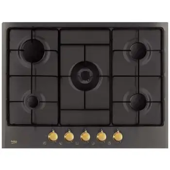 5 Burner Gas Gas cooktop HIAW 75224 SAR Color NeroBEKO252.83
5 Burner Gas Gas cooktop HIAW 75224 SAR Color NeroBEKO252.83