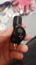 Mini fuente de alimentación inalámbrica para tatuaje, conector RCA para máquina rotativa de pluma