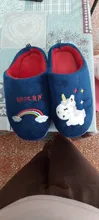 Zapatillas de unicornio de invierno para niños pequeños, chanclas de niña, zapatos de interior de algodón, pantuflas cálidas y esponjosas