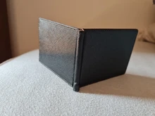 Cartera de cuero elegante para hombre, tarjetero de lujo con clip mágico para tarjetas de identificación, tarjetas de visita, 2020