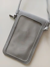 Cartera de bolsillo para exteriores para mujer, bolso cruzado decorativo con forma de corazón, pantalla táctil para teléfono móvil