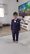 Traje Formal de primavera y otoño para niños, traje de flores para niño, traje de actuación de fiesta de boda, chaqueta, chaleco, pantalones juego de ropa