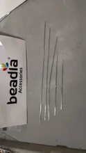 Agujas para adornos de cuentas, herramientas de acero inoxidable con apertura Central curvada, alfileres para hilo de cuentas, fácil fabricación de joyas, 5/1 Uds.