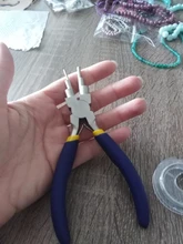 Juegos de herramientas de joyería DIY con Alicates de punta redonda de acero al carbono y cable de cobre para joyería DIY, colores mezclados F80