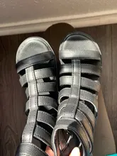 Sandalias de gladiador para niñas, botas con lazo trasero, zapatos de princesa de banda estrecha, color negro, para verano, 2021