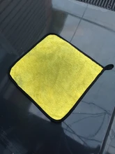 1pc cuidado limpieza y lavado toallas de microfibra Toalla de lavado y secado fuerte, grueso poliéster de peluche de fibra de paño de limpieza de coche
