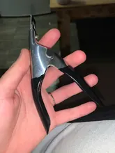 Falso cortaúñas profesional uñas Clippers de borde recto cortaúñas para uñas acrílicas consejos cortador de manicura guillotina corta uñas postizas