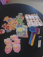 Juego de palabras de Swat a Sight para niños pequeños, juguetes para combinar con bolsa de almacenamiento, bolígrafos, educación en casa, guardería, 142 Uds.