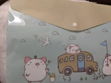 Carpeta de archivos Kawaii A4 de plástico con múltiples bolsillos, bolsa organizadora de papel para documentos, suministros de papelería para oficina y escuela, 1 ud.