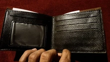 Limit 100-cartera de cuero para hombre, billetera delgada y plegable para tarjetas de identificación y crédito, bolso de mano