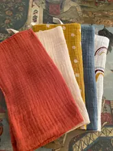 Toallas de muselina para bebés, paños faciales de mano, babero para Saliva, pañuelo, 54DA, 5 uds.