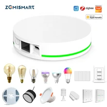 ZemiSmart Zigbee Hub Bridge Work with Apple HomeKit Smart Linkage Tuya Zigbee Light Bulb Wall Switch Siri Homepod Voice Control
ZemiSmart Zigbee Hub Bridge Work with Apple HomeKit Smart Linkage Tuya Zigbee Light Bulb Wall Switch Siri Homepod Voice Control