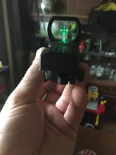 20mm caza óptica holográfico rojo vista alcance punto arma de caza 4 retículo accesorios táctico reflejo al aire libre telescopio