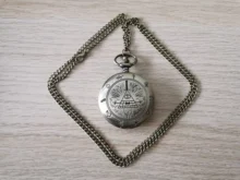 Ojo de la Providencia rara ciudad Triángulo del diablo de cuarzo reloj de bolsillo la gravedad Bill Cipher tiempo de caída gema COLLAR COLGANTE reloj regalos