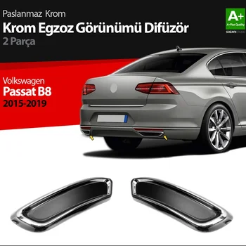 VW Passat B8 R Line Still Chrome Exhaust View Diffuser 2 Pieces S Design 2015-2019 ISO 9001: 2008 Certified. Volkswagen
VW Passat B8 R Line Still Chrome Exhaust View Diffuser 2 Pieces S Design 2015-2019 ISO 9001: 2008 Certified. Volkswagen