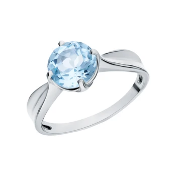 Silver ring with Topaz sunlight sample 925 
Silver ring with Topaz sunlight sample 925