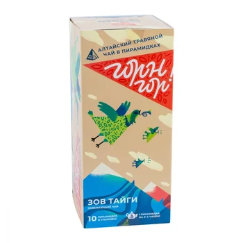 Tea altaivita "call taiga", herbal, 10 pyramids
Tea altaivita "call taiga", herbal, 10 pyramids