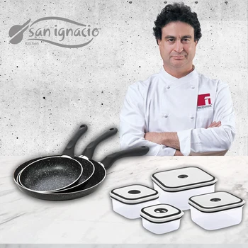 SAN IGNACIO game of 3 sauce pans with lunchboxes
SAN IGNACIO game of 3 sauce pans with lunchboxes