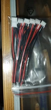 Buena calidad 2s 3s 4s 5s 6s LiPo cargador de equilibrio de batería línea de enchufe/Cable/conector 22AWG 100mm JST-XH Cable de equilibrador 5 unids/lote