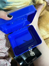 Caja fuerte de acero con cerradura de llave portátil, Mini caja de almacenamiento de dinero de seguridad, moneda oculta, joyería