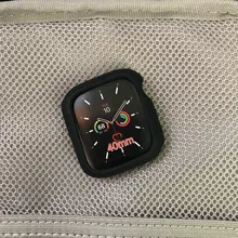 Para carcasa de reloj Apple 40mm 44mm Watch cuero, iWatch 42mm 38mm accesorio de silicona Protector de parachoques Apple watch Serie 3 4 5 se 6