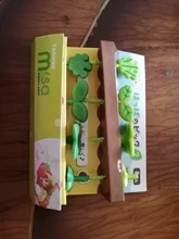 Fiambrera de decoración de plástico con hojas para niños, palillo de dientes, tenedor pequeño para ensalada, Mini palillos para pastel, 8 Uds.