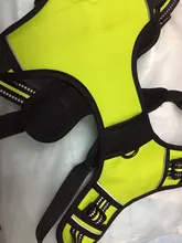 De Nylon reflectante perro arnés sin tirones ajustable mediano grande perro travieso Chaleco de seguridad Vehicular plomo caminar correr