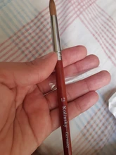 Pincel para uñas de acrílico de Kolinsky, conjunto de pincel de visón de buena calidad, mango de madera, Gel constructor, cepillo para manicura, herramientas de dibujo, tamaño 8-24