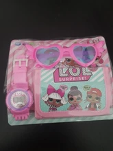 Lol-conjunto sorpresa Original, gafas, cartera, reloj, chica, juguetes de dibujos animados para niños, regalo de Navidad y Halloween