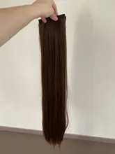 WTB-coleta sintética superlarga y Lisa, coleta con cordón, pinzas de fibra de alta temperatura, extensiones de cabello, cola de caballo