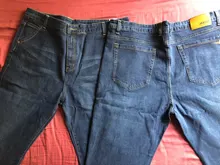 Jantour-pantalones vaqueros cómodos de algodón para hombre, jeans informales rectos de negocios gruesos, talla grande 40 42 44 46, Otoño e Invierno