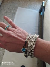 Anslow-pulsera de cristal rosa y azul para mujer, nuevo diseño hecho a mano, cuerda de envoltura, cuentas, regalo, joyería para mujer, LOW0735LB