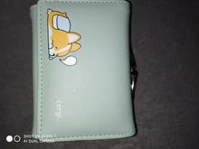 Cartera pequeña de piel sintética con bolsillo para monedas para Mujer, monedero pequeño, diseño de Corgi Doge