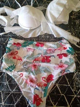 Bikini Swimwear Bathing-Suits Beach-Wear Ruffle Off-The-Shoulder High-Waist Summer Sexy