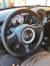 Pegatina de anillo de cristal para decoración de volante de coche, para Mini Cooper R55 R56 R60 Styling