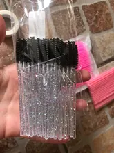 Pinceles para rímel desechables, varitas aplicadores con cepillo redondeado para maquillaje y extensiones de pestañas, pinceles cosméticos, accesorios de maquillaje