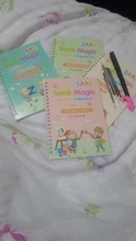 Cuaderno de escritura a mano con 4 libros mágicos, libro de arte para bebé, para caligrafía, escritura, letras en inglés