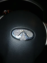 Pegatinas de diamante para decoración del volante del coche, 1 Uds., tamaño Internacional, piezas de modificación