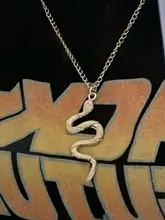 Nuevo Animal serpiente pendientes collar de serpiente COLLAR COLGANTE de las mujeres estilo minimalista de aleación de mujer moda joyería de cumpleaños regalo fiesta